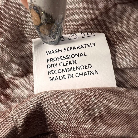 Jimmy Yoo Tunic Top Womens 2X Multi Aztec Striped Satin Tie Dye Hem Lagenlook - Picture 12 of 13